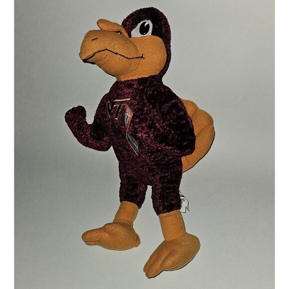 Hokie Bird Plush VT Virginia Tech Mascot 16" Stuffed Toy Factory Collegiate - Picture 2 of 10
